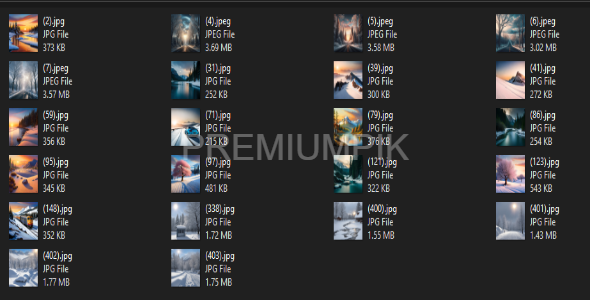 Winter Image Bundle Ai Generated